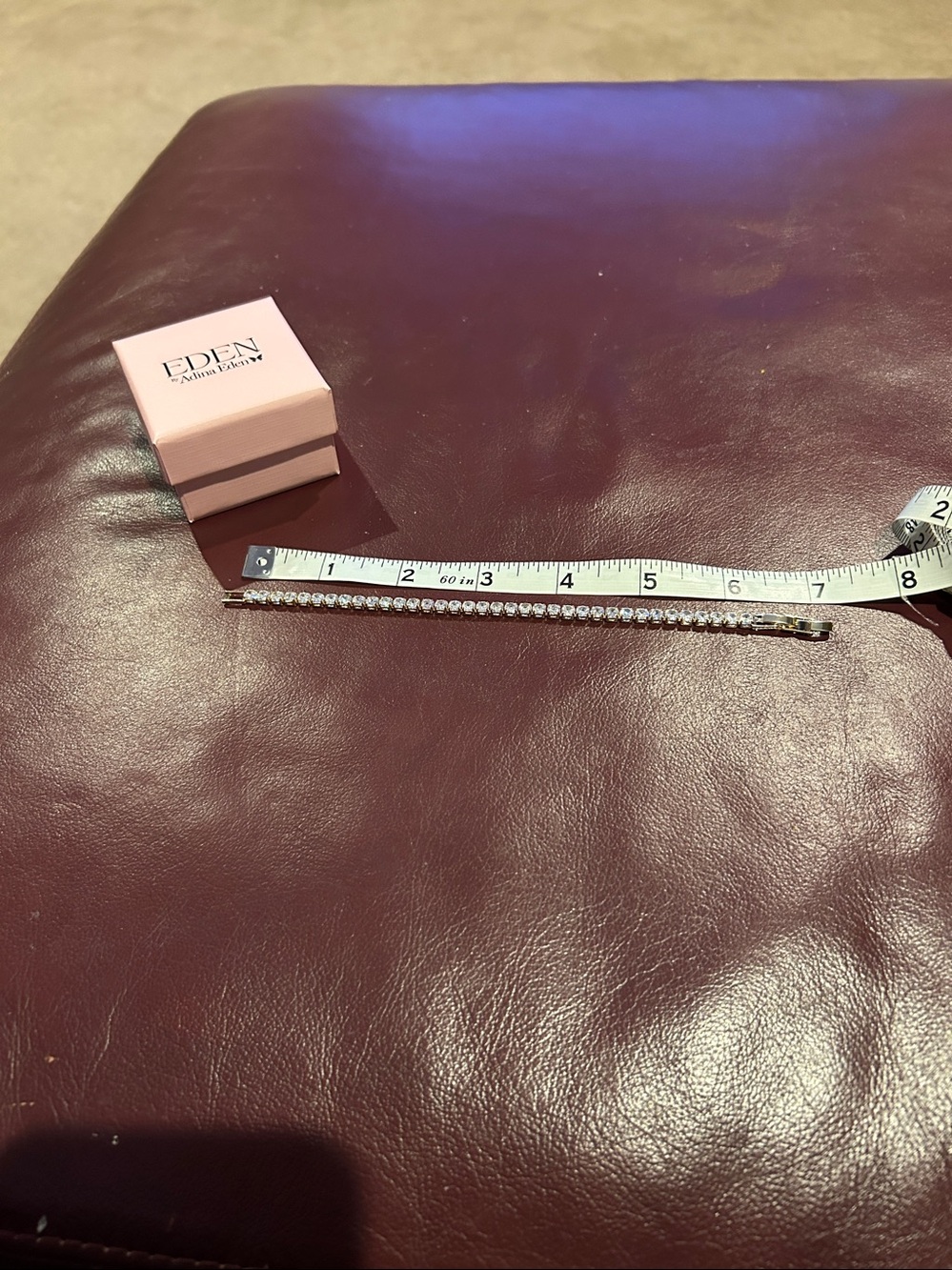 4MM Round Bezel Set CZ Tennis Bracelet in Gold Plating  6 Inches In Length - Picture 4 of 4